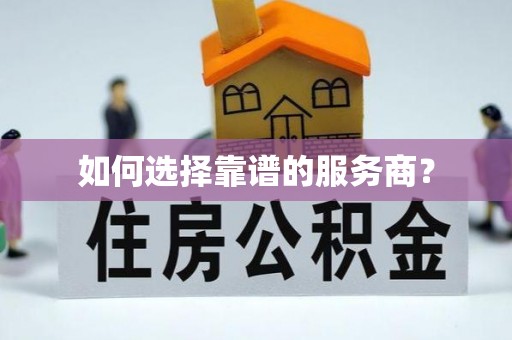 南城如何选择靠谱的服务商？